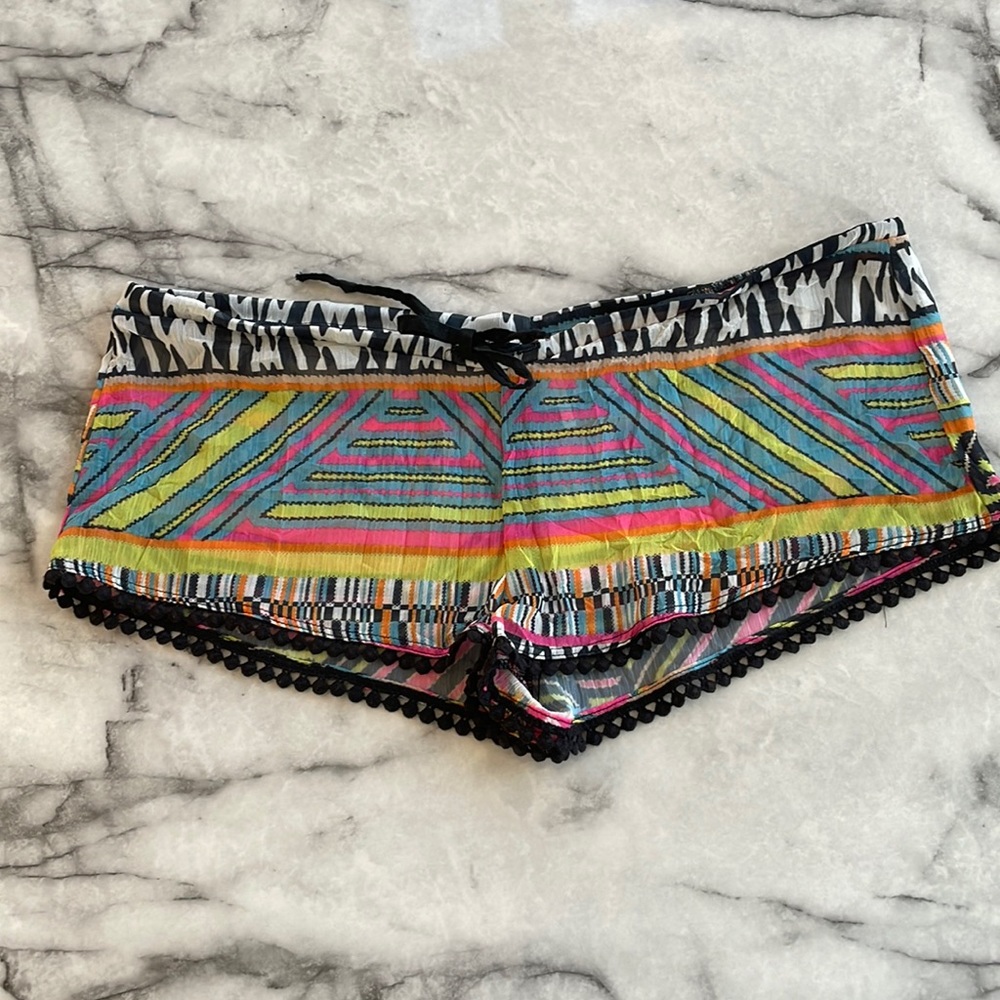 Bettinis multi colored coverup short. Size medium